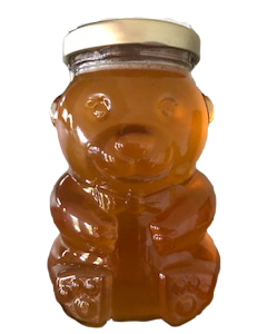 Honey Local Raw Glass Bear
