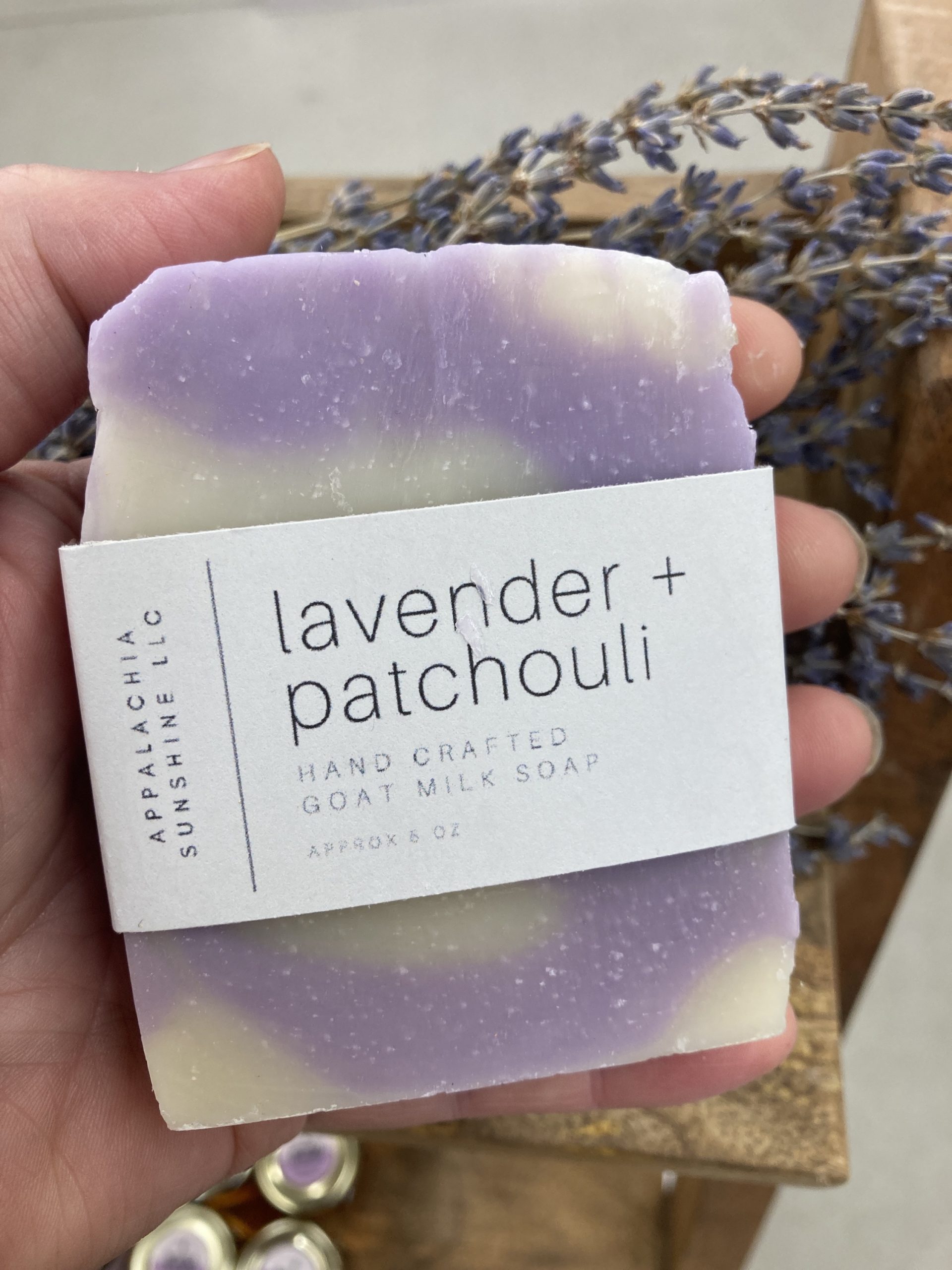 Lavender + Patchouli Goat Milk Soap - Image 2