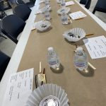 All set up for the bus