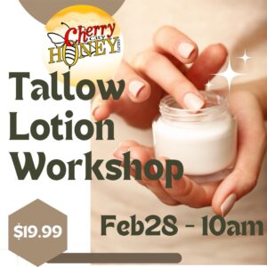 Tallow Lotion Workshop February 28 at 10am